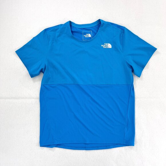 THE NORTH FACE Mens Medium True Run Short Sleeve Panel Running Shirt Blue 2021 - Picture 5 of 16